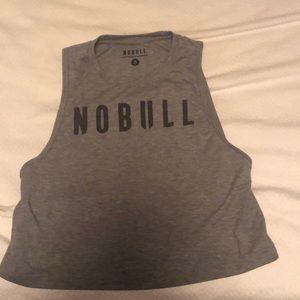 NoBull Small gray cropped tank